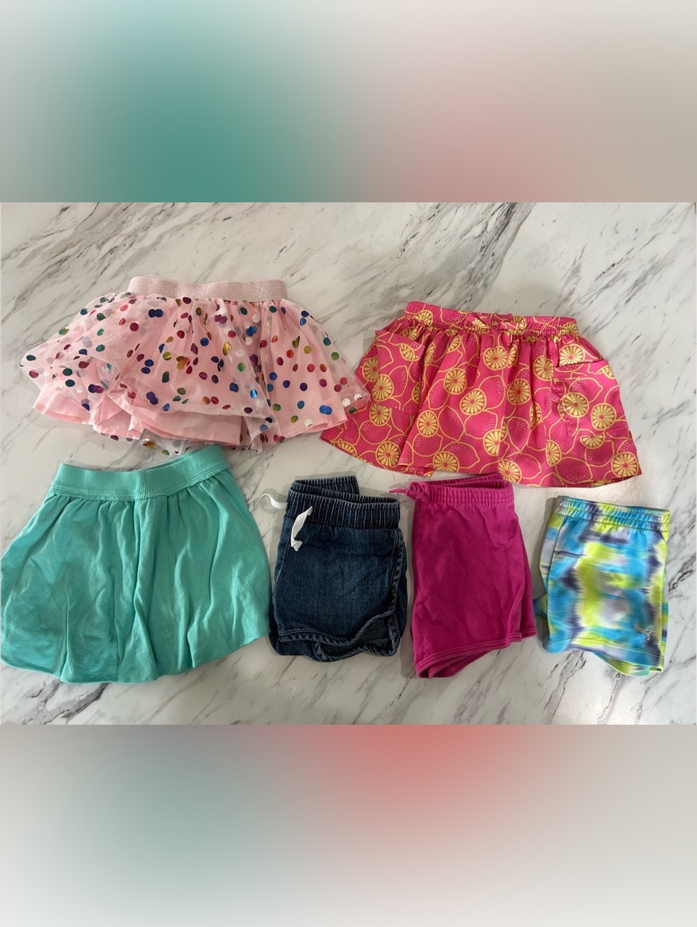 18M Toddler Girl Bundle of skirts and shorts